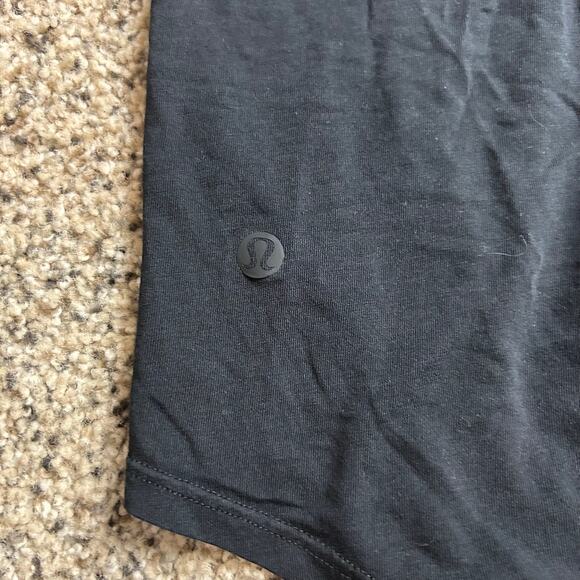Lululemon Love Tank Top Black Pleated Back Pima Cotton Size 8 - Picture 5 of 5